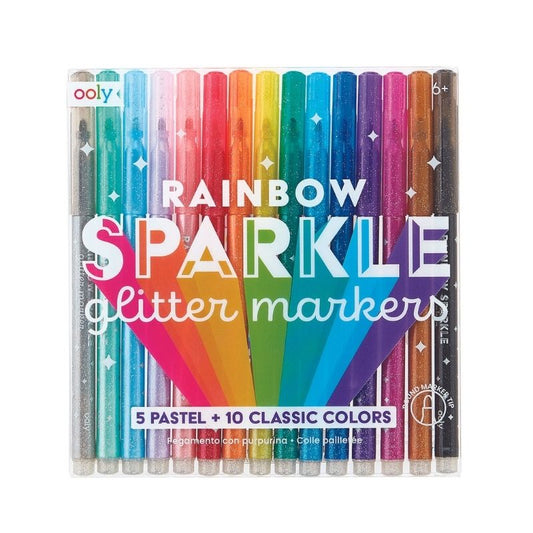 Ooly Rainbow Sparkle Glitter Markers - Little C Land