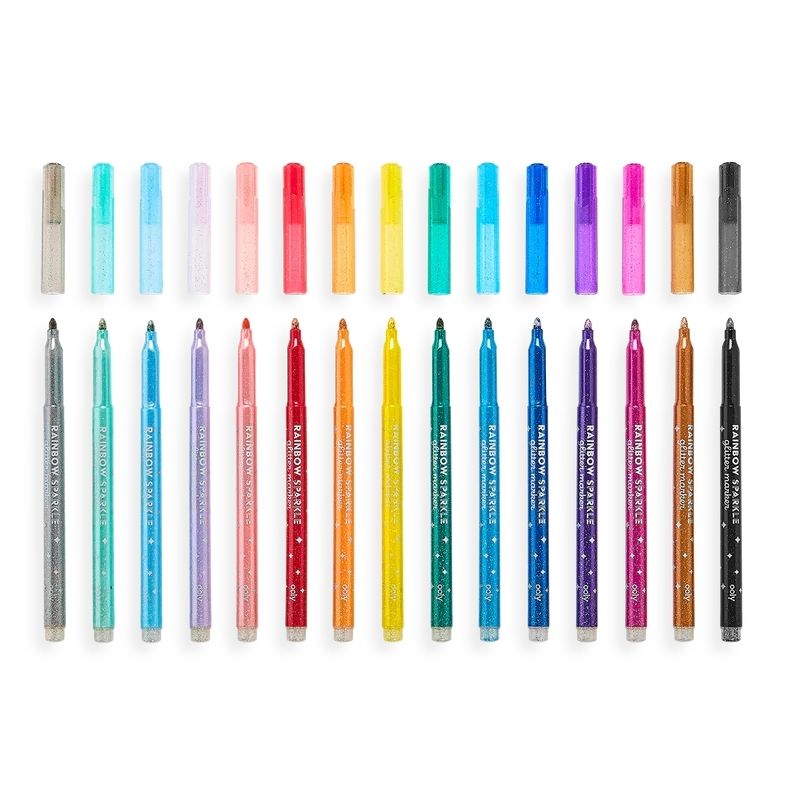 Ooly Rainbow Sparkle Glitter Markers - Little C Land