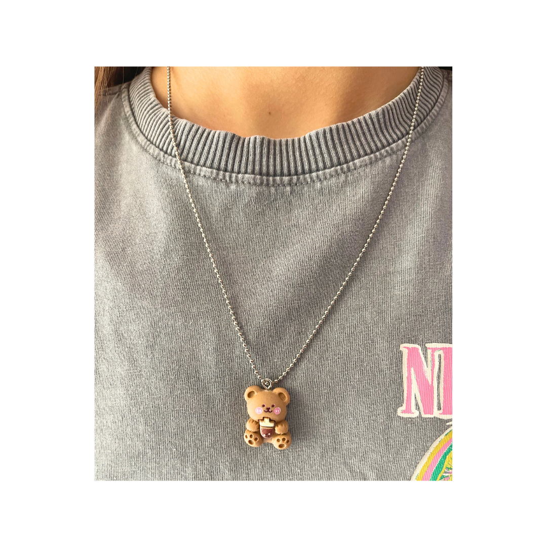 Little C Boba Bear Necklace - Little C Land