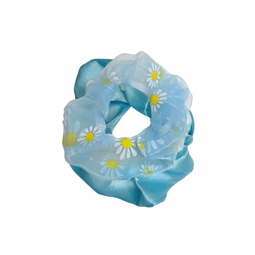 Blue Sunflowers Scrunchie Set - Little C Land