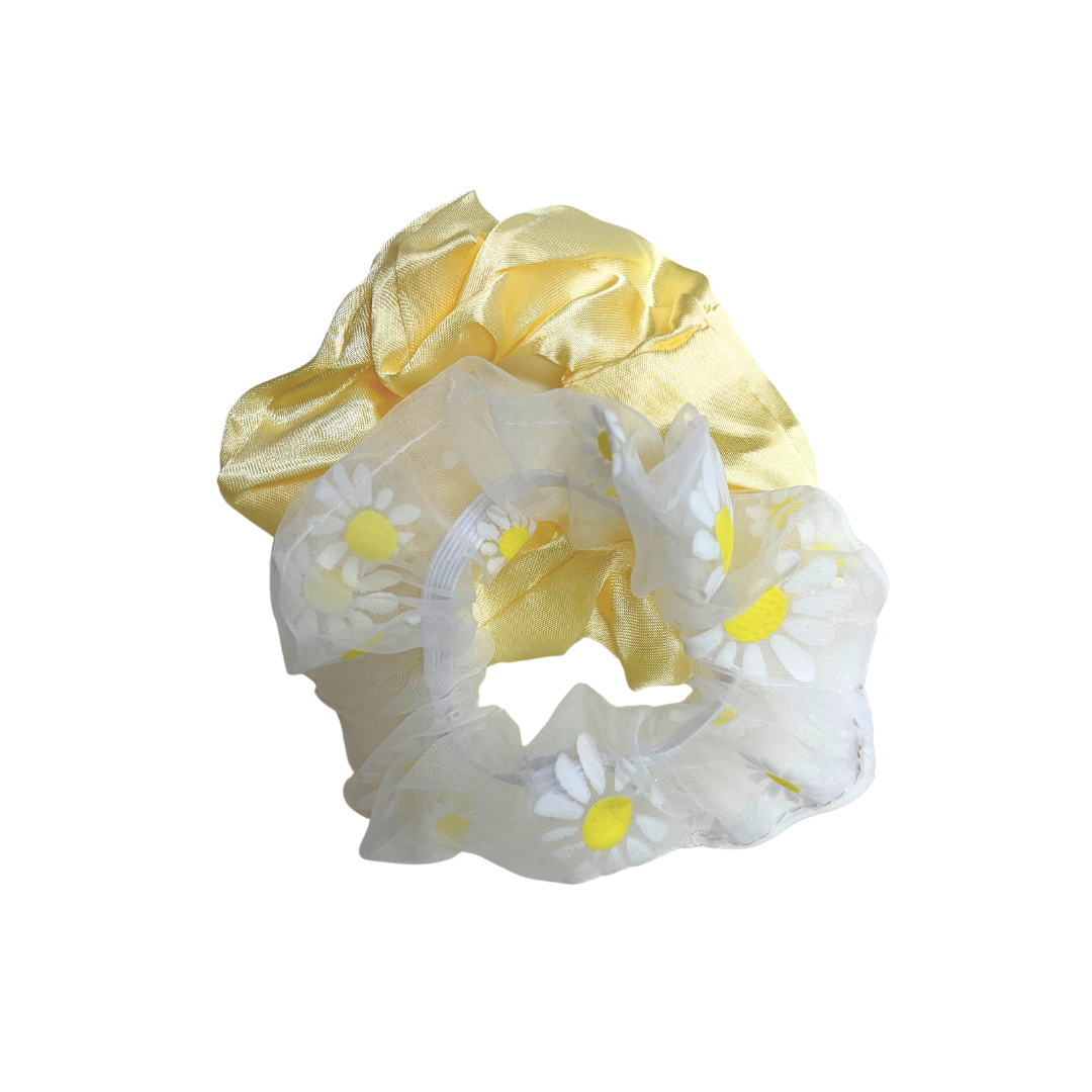 Yellow Sunflowers Scrunchie Set - Little C Land