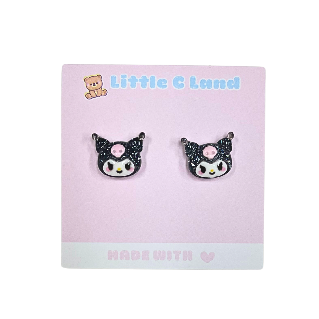 Kuromi Resin Earrings - Little C Land