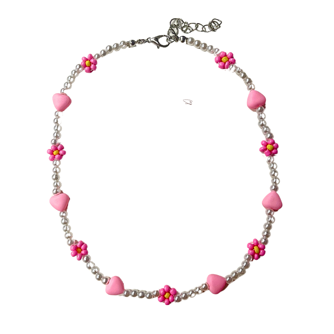 Flower Beaded Necklace - Little C Land