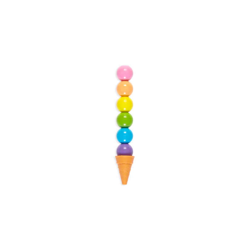 Ooly Rainbow Scoops Vanilla Scented Stacking Erasable Crayons - Little C Land