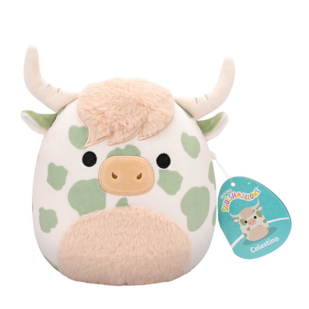 Squishmallows Celestino the Green Spotted Cow-Little C Land