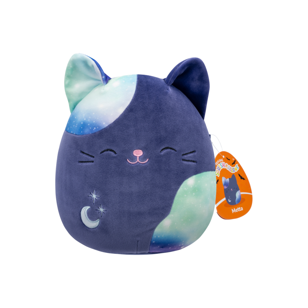 Squishmallows Halloween Metta the Navy Blue Celestial Cat - Little C Land