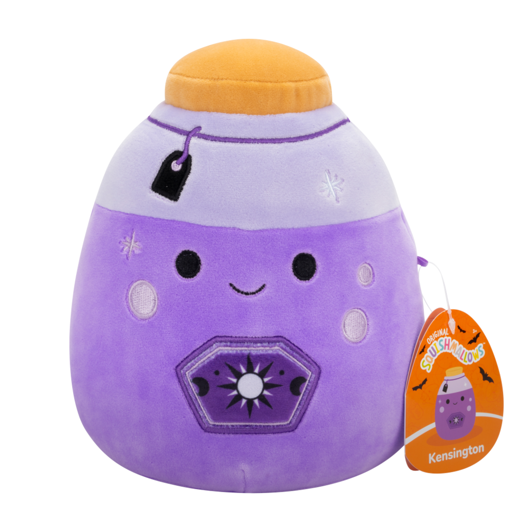 Squishmallows Halloween Kensington the Neon Purple Potion Bottle -Little C Land