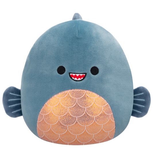 Squishmallows Kurtz the Grey Piranha-Little C Land