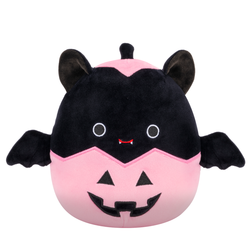 Squishmallows Halloween Emily the Bat in Pink Jack-O'-Lantern