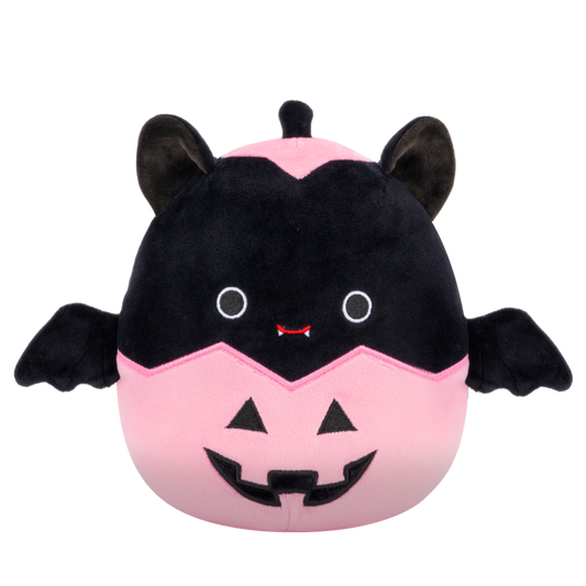 Squishmallows Halloween Emily the Bat in Pink Jack-O'-Lantern