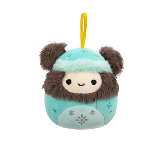 Squishmallows Rilo the Brown Christmas Yeti Ornament