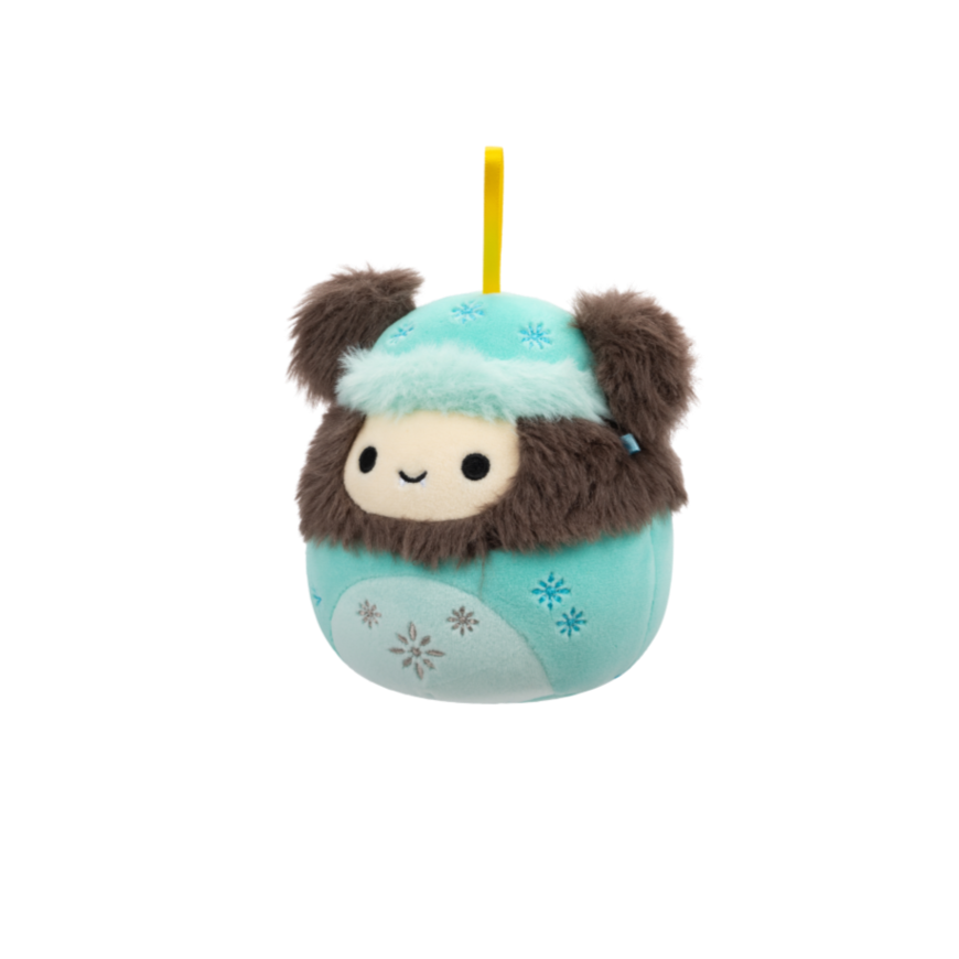 Squishmallows Rilo the Brown Christmas Yeti Ornament