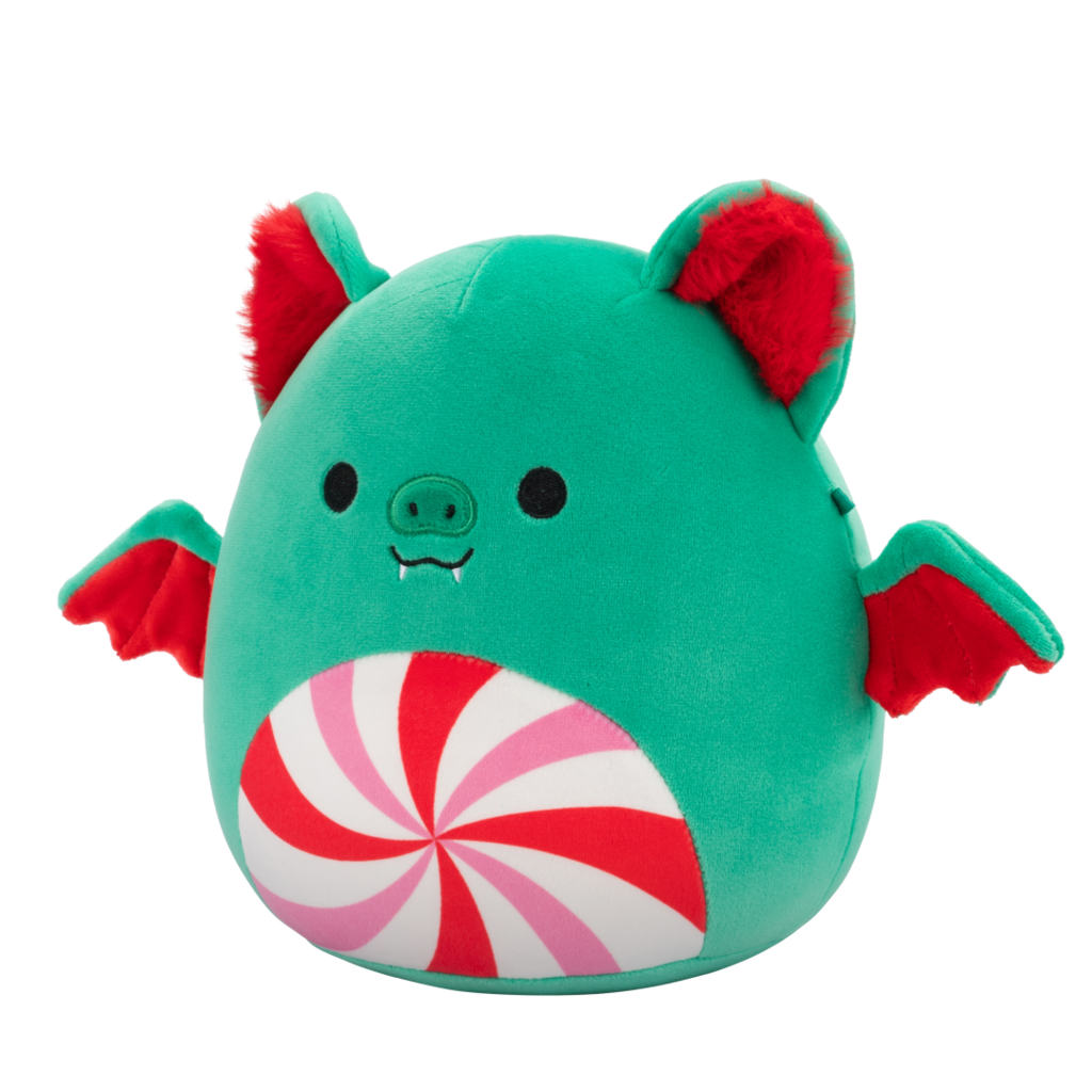 Squishmallows Ricardo the Green Christmas Bat