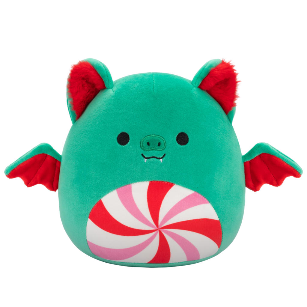 Squishmallows Ricardo the Green Christmas Bat