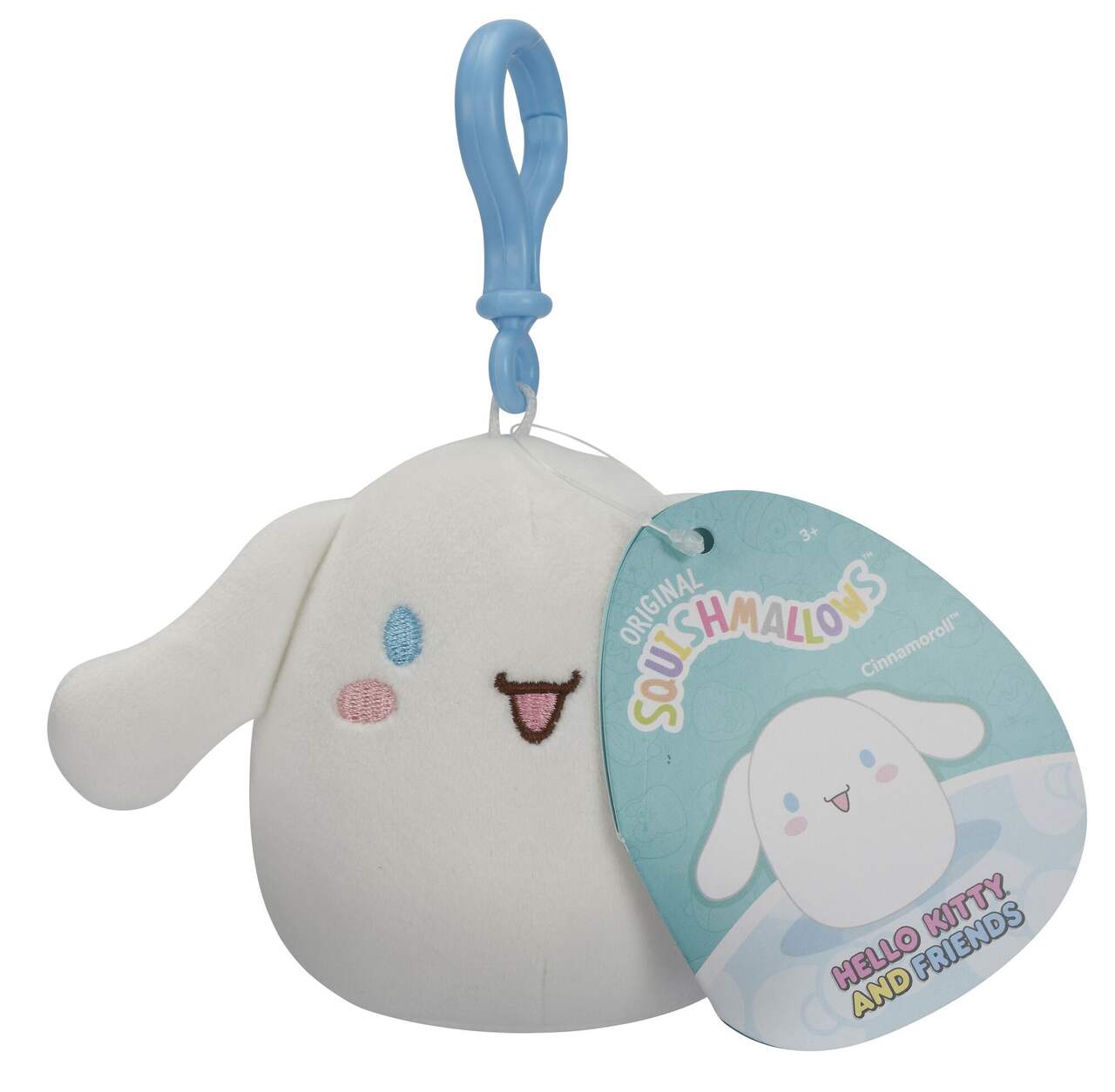 Squishmallows Sanrio Cinnamoroll Keychain Clip