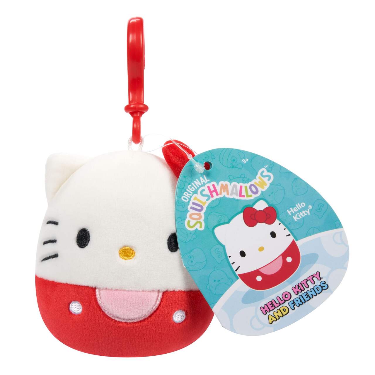 Squishmallows Sanrio Hello Kitty Keychain Clip