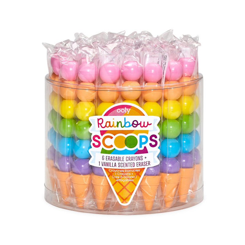 Ooly Rainbow Scoops Vanilla Scented Stacking Erasable Crayons - Little C Land