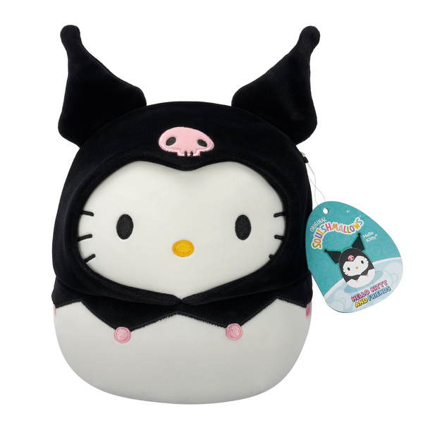 Squishmallows Sanrio Hello Kitty in Kuromi Hoodie